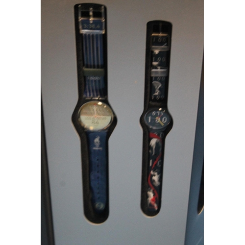 143 - A SWATCH OLYMPIC GAMES WATCH COLLECTION IN ORIGINAL DISPLAY PACKAGING FROM THE 1995 ATLANTA GAMES