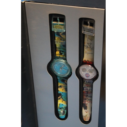 143 - A SWATCH OLYMPIC GAMES WATCH COLLECTION IN ORIGINAL DISPLAY PACKAGING FROM THE 1995 ATLANTA GAMES