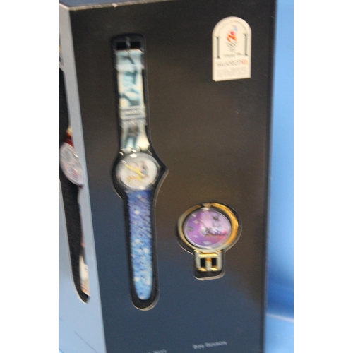 143 - A SWATCH OLYMPIC GAMES WATCH COLLECTION IN ORIGINAL DISPLAY PACKAGING FROM THE 1995 ATLANTA GAMES