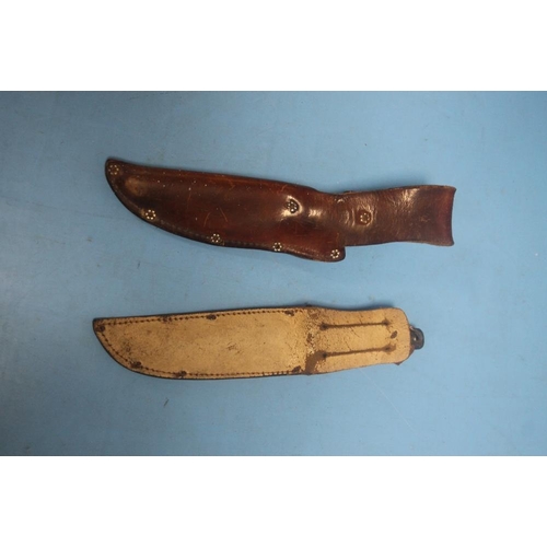 186 - TWO VINTAGE HUNTING KNIVES