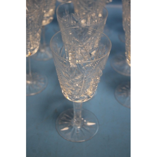 248 - FOURTEEN WATERFORD CRYSTAL GLASSES (BOX NOT INCLUDED