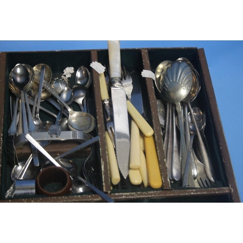 278 - A QUANTITY OF ASSORTED FLATWARE