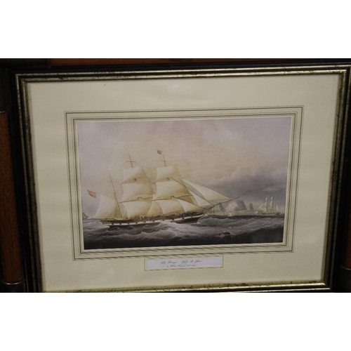 29 - A LARGE GROUP OF ASSORTED PICTURES AND PRINTS TO INCLUDE FOUR OF SAILING SHIPS