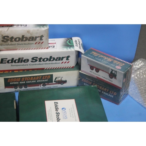 341 - A COLLECTION OF EDDIE STOBART WAGONS AND EDDIE STOBART COLLECTORS PLATES