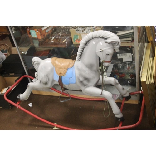 368 - A VINTAGE CHILDS ROCKING HORSE