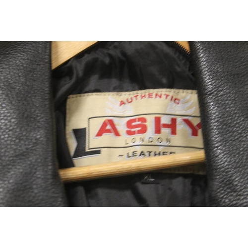 381 - A LEATHER CYCLE JACKET