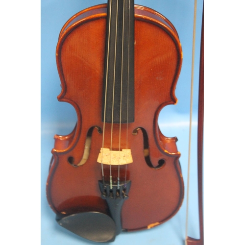 393 - THREE CASED VIOLINS