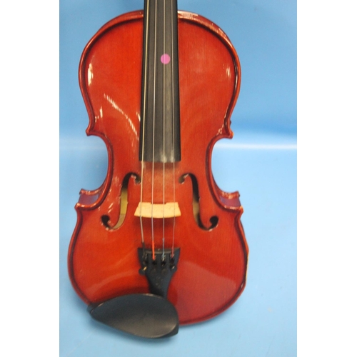 397 - FIVE CASED VIOLINS