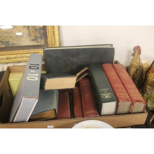 430 - A TRAY OF ANTIQUARIAN BOOKS