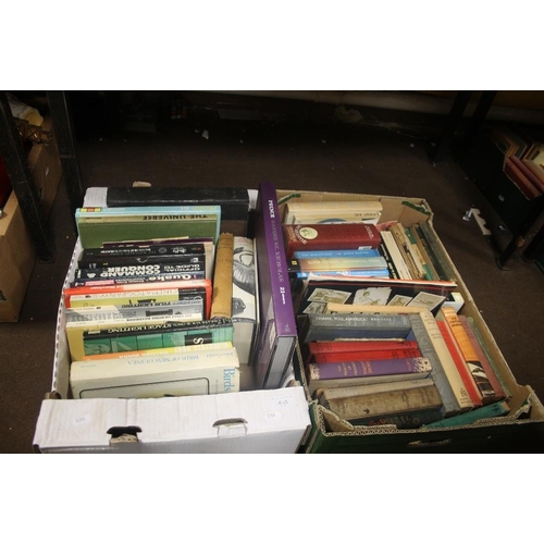 448 - TWO TRAYS OF BOOKS TO INCLUDE SOME OF NATURAL HISTORY INTEREST