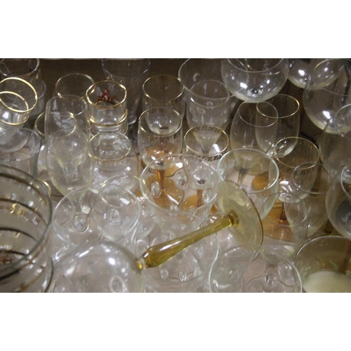 455 - TWO BOXES OF GLASSWARE