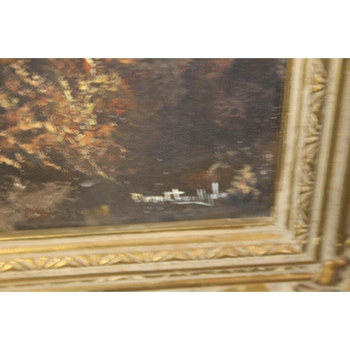 45A - A OIL ON CANVAS SIGNED TO THE LOWER RIGHT