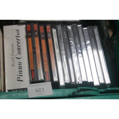 461 - A QUANTITY OF CD'S AND RECORDS TO INCLUDE CLASSICAL MUSIC