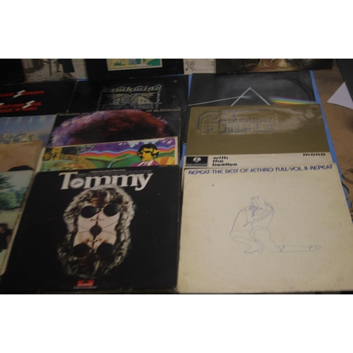 470 - SEVENTEEN LP RECORDS TO INCLUDE PINK FLOYD (DARK SIDE OF THE MOON, UMMAGUMMA, RELICS) BLACK SABBATH,... 