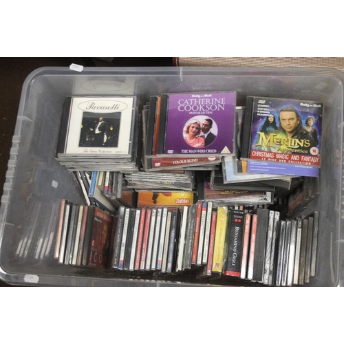 477 - A BOX OF CD'S AND DVD'S