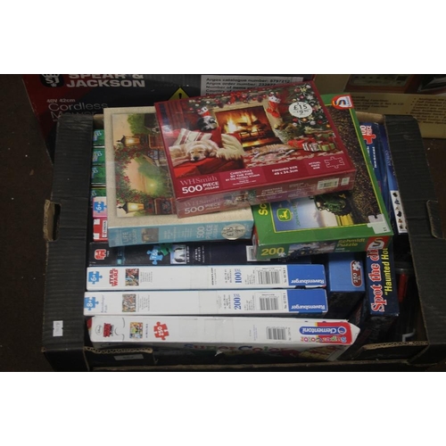 502 - A LARGE QUANTITY OF JIGSAW PUZZLES