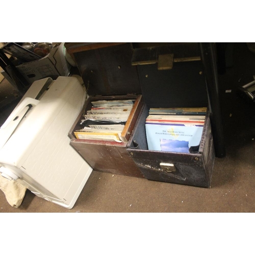 506 - TWO BOXES OF SINGLE RECORDS (TRAYS NOT INCLUDED)