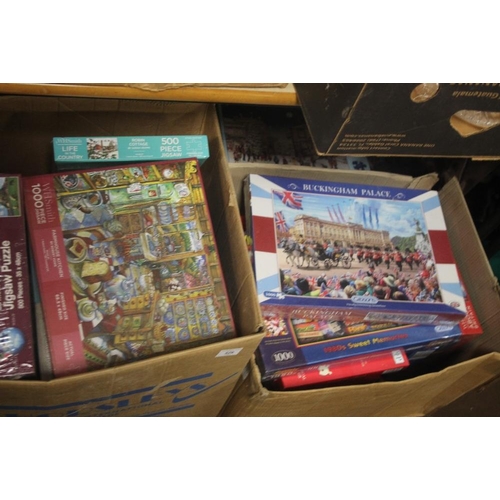 529 - A LARGE QUANTITY OF BOXED JIGSAWS