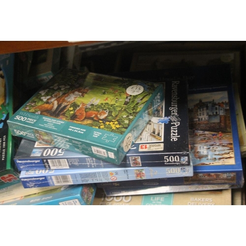 588 - A QUANTITY OF BOXED MAINLY NEW JIGSAWS