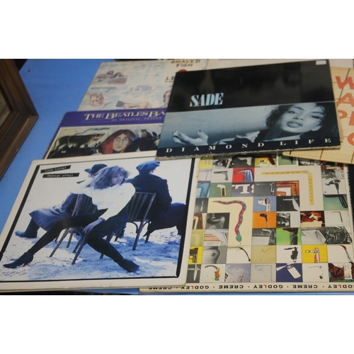 611 - EIGHTEEN LP RECORDS INCLUDING THROUGH THE PAST DARKLY- ROLLING STONES, PERMANENT WAVES- RUSH, THRILL... 