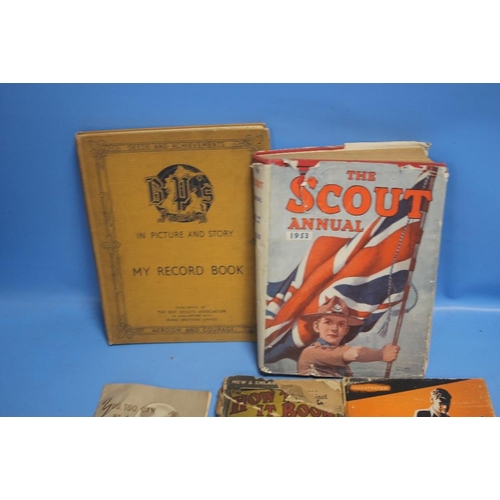 613 - SCOUTING INTEREST BOOKS to include 'The Scout Annual' 1953, 'B.P.'s Family In Picture and Story My R... 