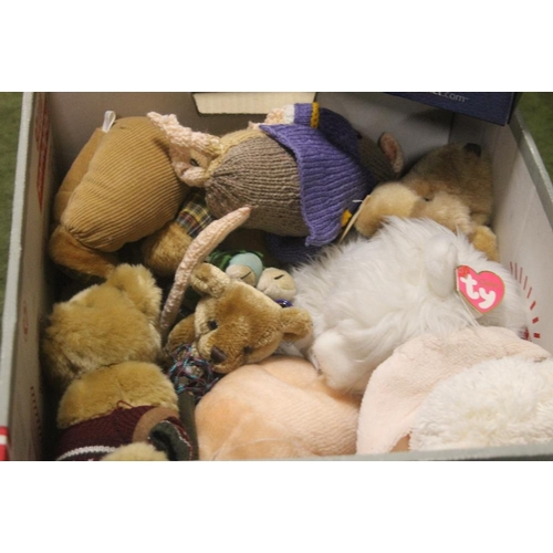 634 - A TRAY OF SOFT TOYS TO INCLUDE TY