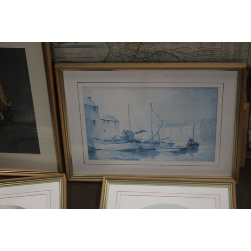 86 - A COLLECTION OF ASSORTED PRINTS DEPICTING SHIPS