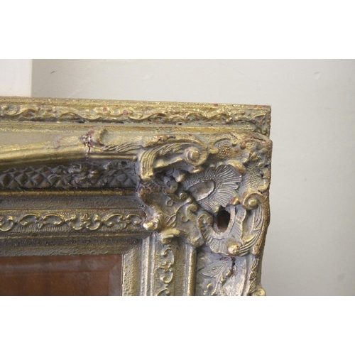 98 - A VERY LARGE GILT MIRROR  185 CM X 136 CM