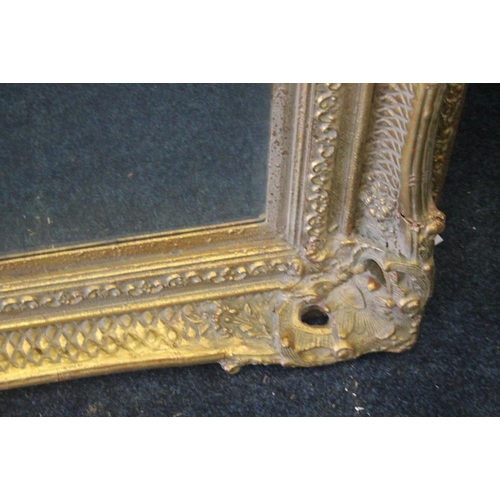 98 - A VERY LARGE GILT MIRROR  185 CM X 136 CM