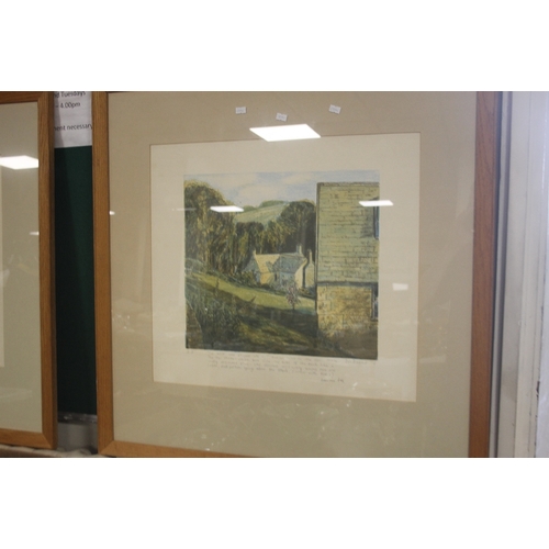 37 - A FRAMED AND GLAZED DON BESSANT PRINT, SIGNED IN PENCIL AND DATED 1978,  ALSO WITH A PENCIL WRITTEN ... 