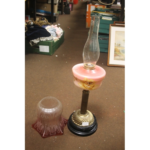 415 - TWO PARAFFIN LAMPS