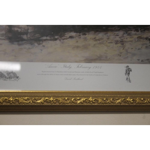 19 - A FRAMED AND GLAZED DE PENTLAND PRINT TITLED 