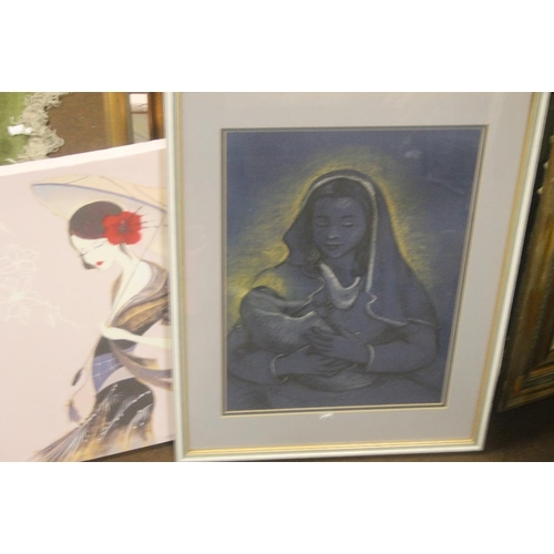 25 - A QUANTITY OF ASSORTED PICTURES AND PRINTS