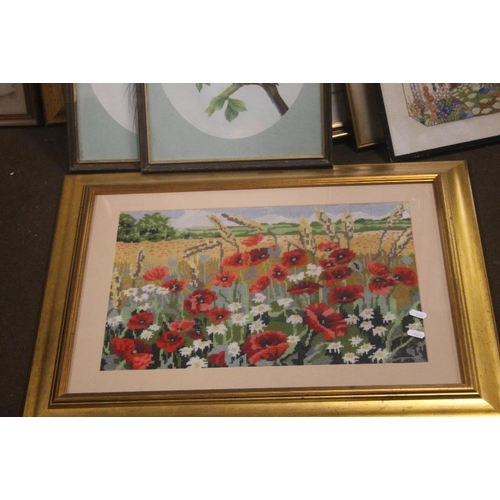 40 - A QUANTITY OF PICTURES, PRINTS AND TAPESTY'S