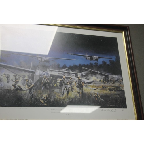 5 - THREE FRAMED AND GLAZED DAVID ROWLANDS PRINTS