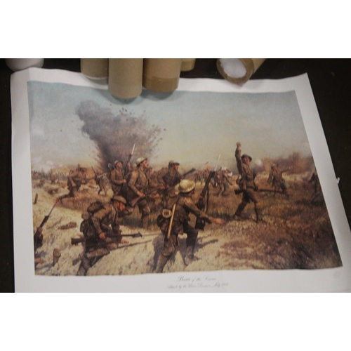 7 - A QUANTITY OF LOOSE PRINTS DEPICTING BATTLE SCENES