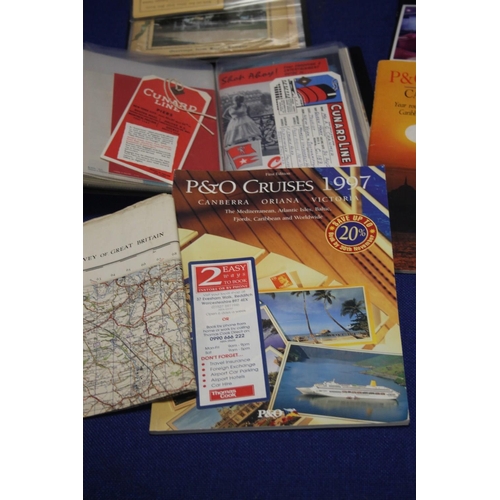 101 - A BOX OF ASSORTED EPHEMERA TO INCLUDE OS MAPS, POST CARDS ETC