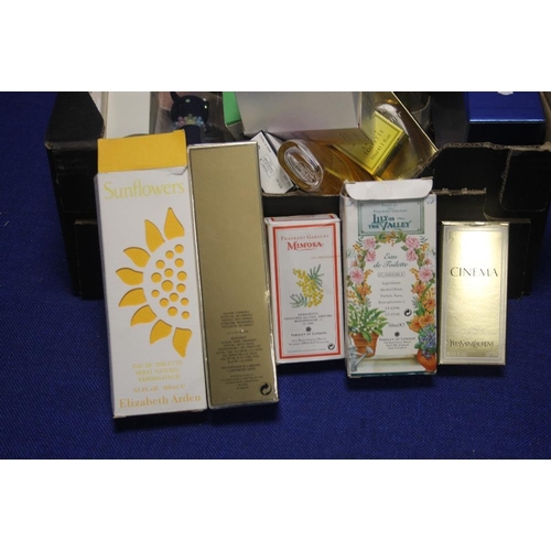 105 - A COLLECTION OF BOXED AND UNBOXED LADIES PERFUMES