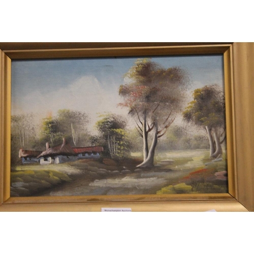 12 - A FRAMED OIL ON CANVAS SIGNED TO THE LOWER RIGHT