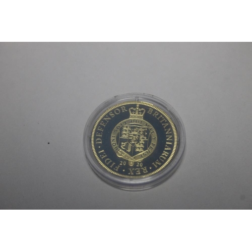 125A - AN EAST INDIA COMPANY 2020 GOLD PROOF ST HELENA MILITARY GUINEA, IN CASE WITH C.O.A