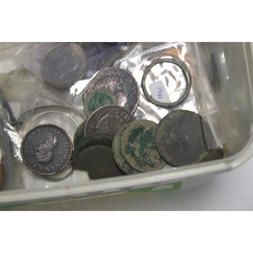 133 - A QUANTITY OF ASSORTED COINS MAINLY BRITISH