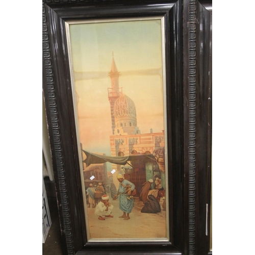 16 - TWO FRAMED AND GLAZED INDIAN PICTURES