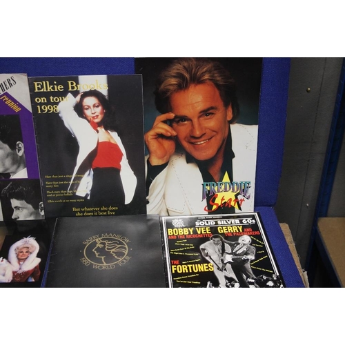 166 - A COLLECTION OF TOUR PROGRAMMES TO INCLUDE THE HOLLIES, FREDDIE STARR, ETC