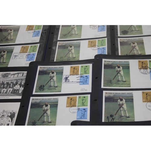 168 - A COLLECTION OF SIGNED CRICKET AUTOGRAPHS TO INCLUDE ENGLAND, WEST INDIES, AUSTRALIA ETC TOGETHER WI... 