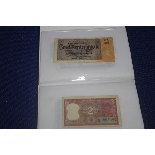 169A - TWO ALBUMS OF BRITISH AND WORLD BANKNOTES