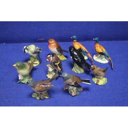 196 - A COLLECTION OF BESWICK BIRDS