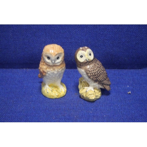 198 - TWO BESWICK OWLS