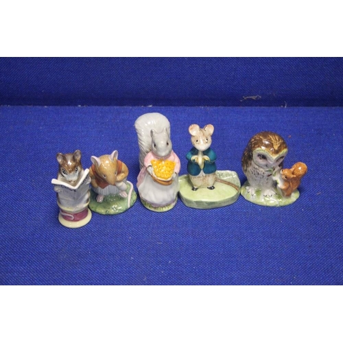 199 - A COLLECTION OF BESWICK AND ROYAL ALBERT BEATRIX POTTER FIGURES