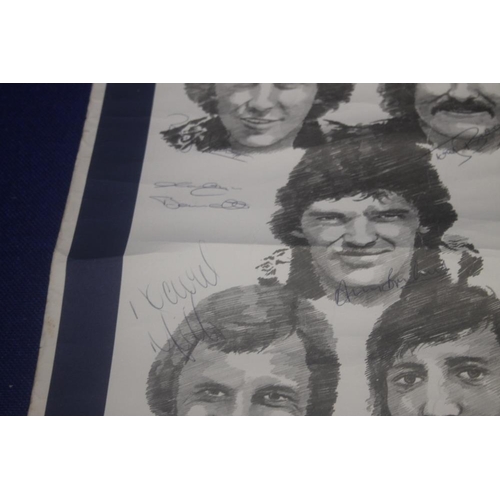 248 - A SIGNED WEST BROMWICH ALBION 1978/1979 SQUAD POSTER TO INCLUDE LAURI CUNNINGHAM, RON ATKINSON, BRYA... 