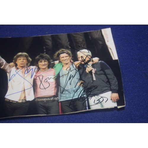 251 - SIGNED PHOTOGRAPH BY THE ROLLING STONES